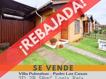 Venta casa padre las casas avda huichahue/pulmahue/salida a cunco