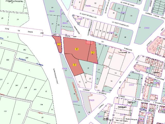 Venta de 4 Suelos Urbanizables Residenciales en Calle TORRENTE Nº 9 Albal