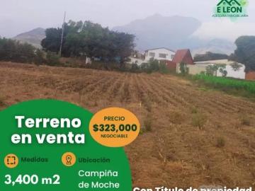 VENTA DE TERRENO MOCHE!
