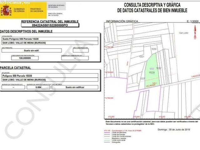 Venta de Terreno Céntrico en Valle de Mena