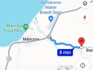 Venta de terreno de campo en Máncora 10000 m2. a S/. 45 * m2