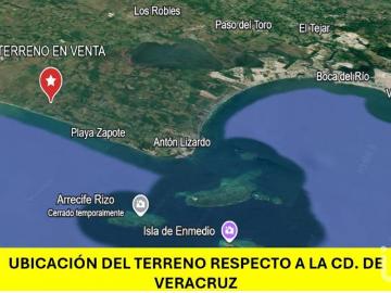 Venta de terreno en el Bayo, Alvarado, Ver. 921 m2 ideal para casa vacacional negocio