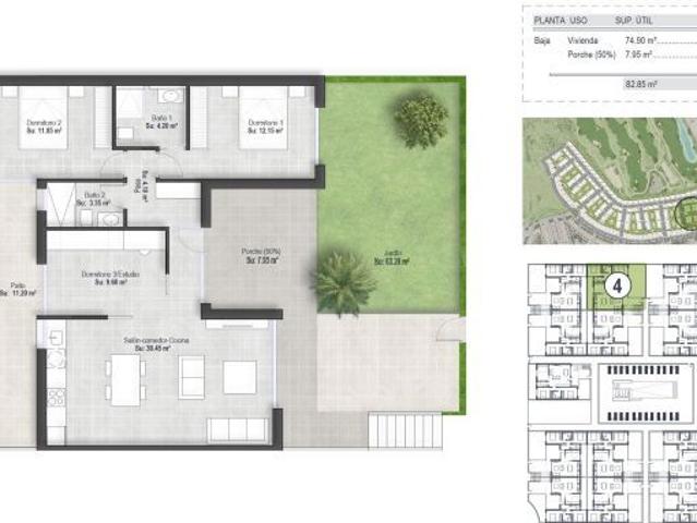 Venta de Bungalow planta baja, Alhama
