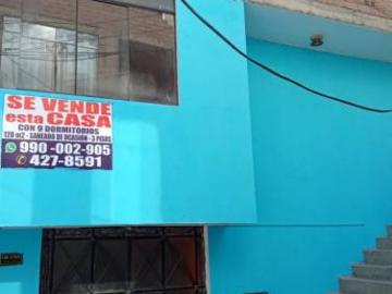 venta de casa de 120 mts 3 pisos,con agua desague y luz propía collique 9 dormitorios