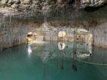 Venta de cenote con 4 hectáreas y cabañas Ruta de los cenotes