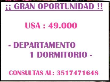Venta de Departamento 1 ambiente en Villa Carlos Paz