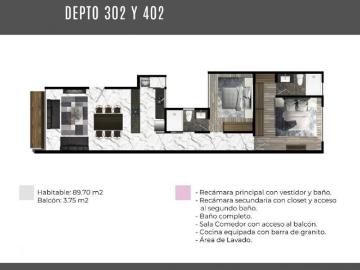 VENTA DE DEPARTAMENTO CON TERRAZA EN LA COLONIA CUAUHTÉMOC