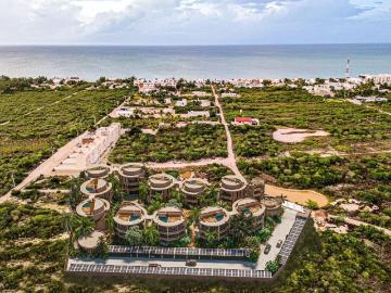Venta de departamento de 3 recamaras Pent House en la playa en Chicxulub, Yucatan Costera Condos T1 PH