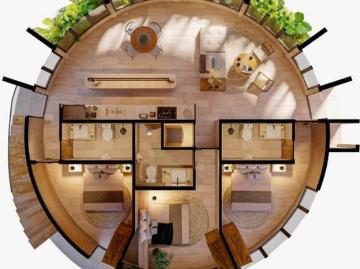 Venta de departamento de 3 recamaras Pent House en la playa en Chicxulub, Yucatan Costera Condos T