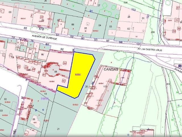 Venta de Suelo Urbano Residencial entre av. de ORENSE Y RUA RODEIRIÑA S/N Cangas Pontevedra