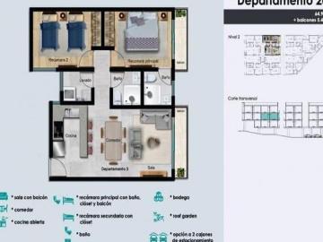 VENTA DEPARTAMENTO CON BALCÓN EN PORTALES NORTE APA_3618 AM