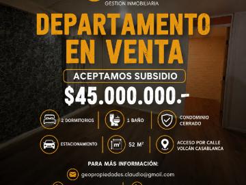 VENTA DEPARTAMENTO DE 2 DORMITORIOS EN PUERTO MONTT