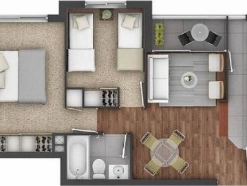 Venta departamento estación central venta depto. 2d/1b / 1est