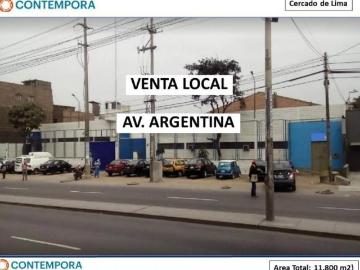 VENTA LOCAL AV. ARGENTINA CERCADO DE LIMA 11,800 M2