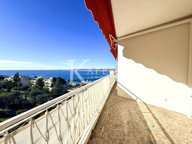 VENTE 3P NICE MONT BORON VUE MER GARAGE CAVE
