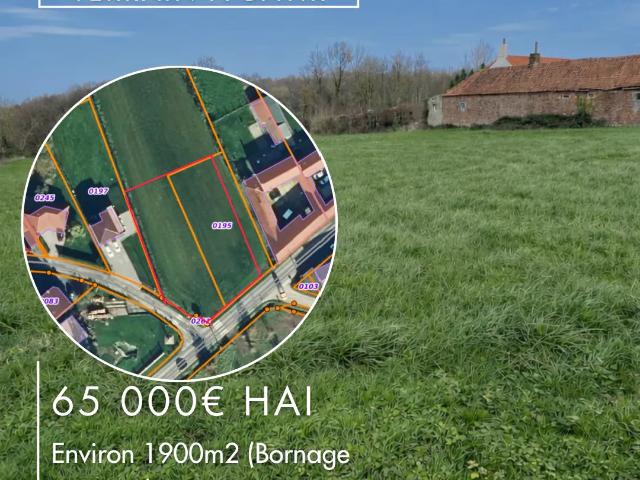 Vente Terrain à bâtir 1 900 m²