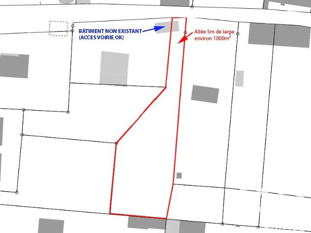 Vente Terrain à bâtir 1 000 m²