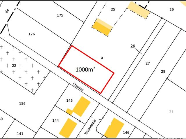 Vente Terrain à bâtir 1 000 m²