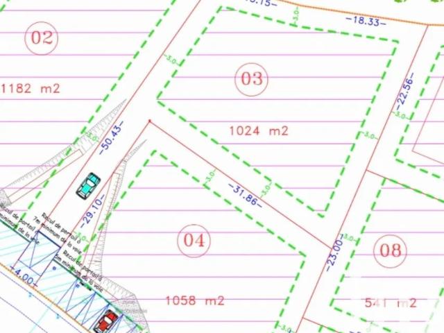 Vente Terrain à bâtir 1 024 m²