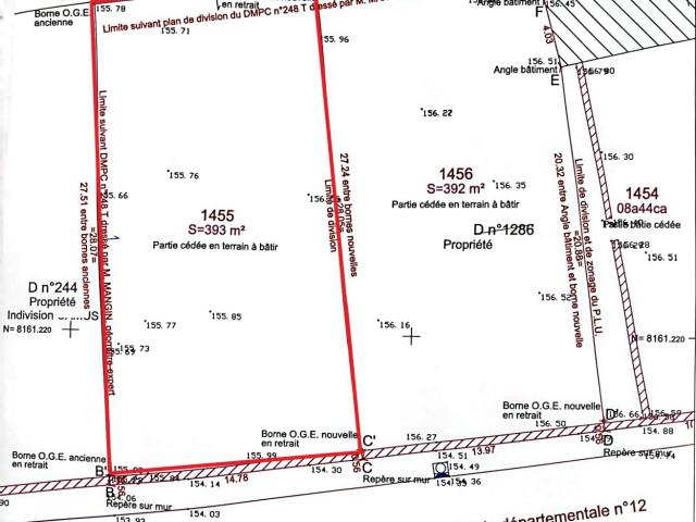 Vente Terrain à bâtir 393 m²