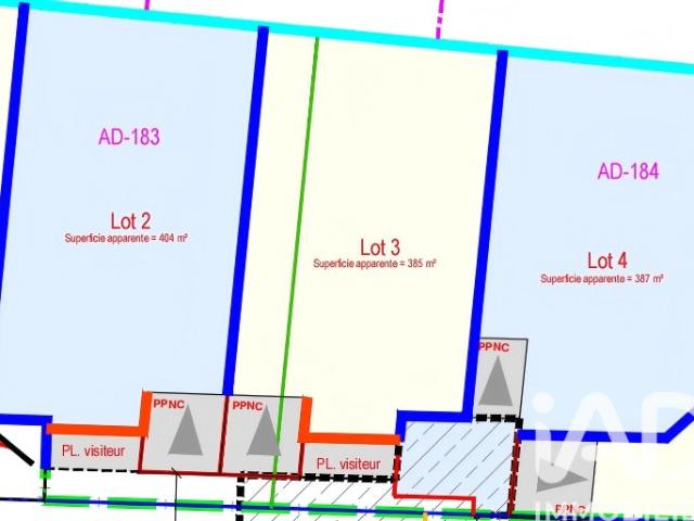 Vente Terrain à bâtir 404 m²