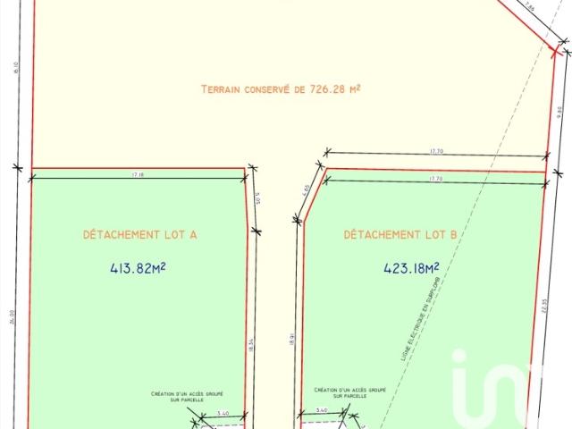 Vente Terrain à bâtir 413 m²