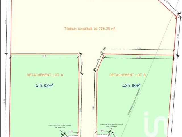 Vente Terrain à bâtir 423 m²