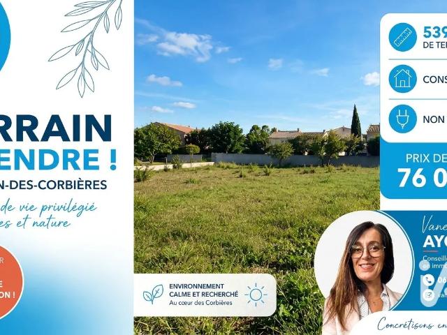 Vente Terrain à bâtir 539 m²
