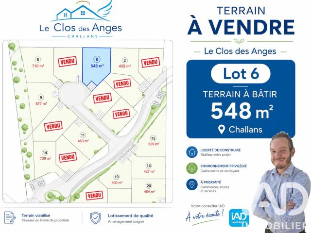 Vente Terrain à bâtir 548 m²