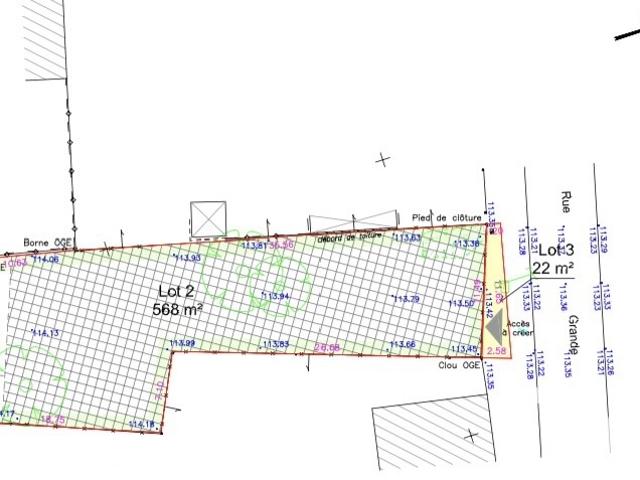 Vente Terrain à bâtir 568 m²