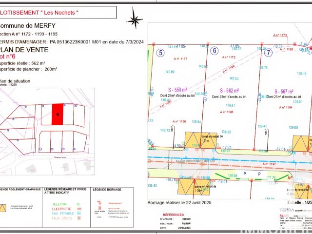 Vente Terrain à bâtir 562 m²
