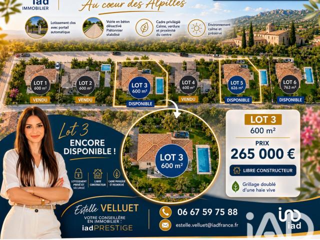 Vente Terrain à bâtir 600 m²