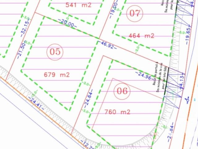 Vente Terrain à bâtir 679 m²