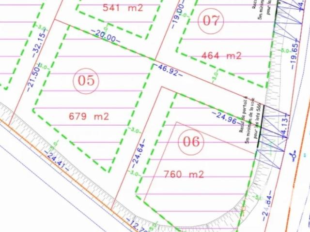 Vente Terrain à bâtir 679 m²
