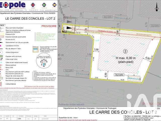 Vente Terrain à bâtir 700 m²