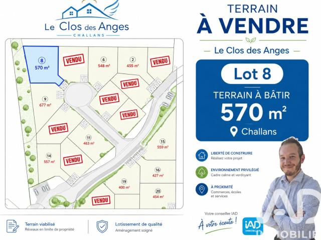 Vente Terrain à bâtir 710 m²