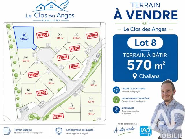 Vente Terrain à bâtir 710 m²