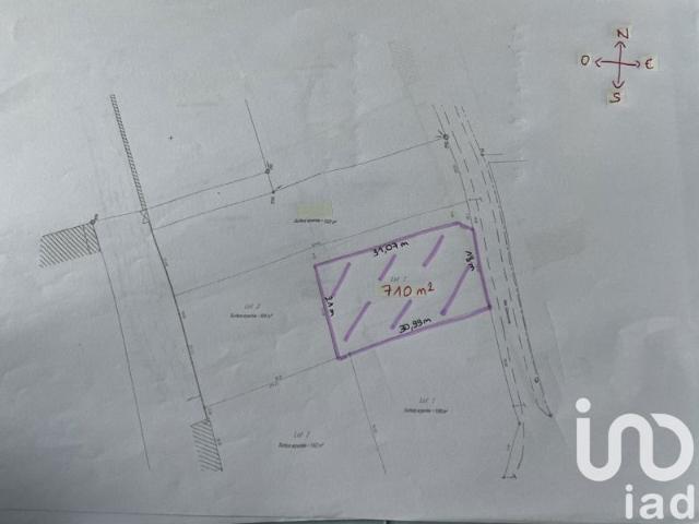 Vente Terrain à bâtir 710 m²