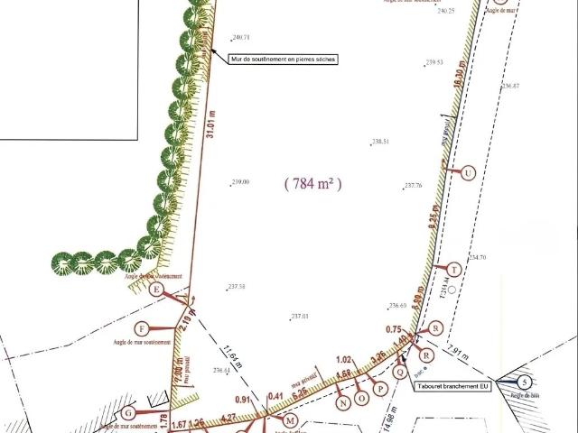 Vente Terrain à bâtir 784 m²