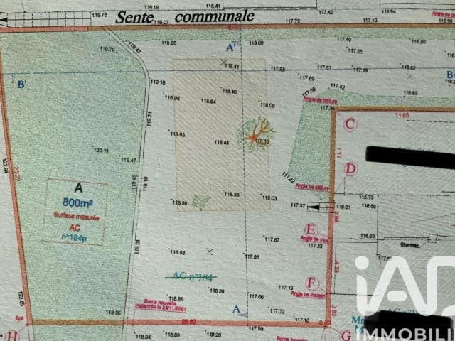 Vente Terrain à bâtir 783 m²