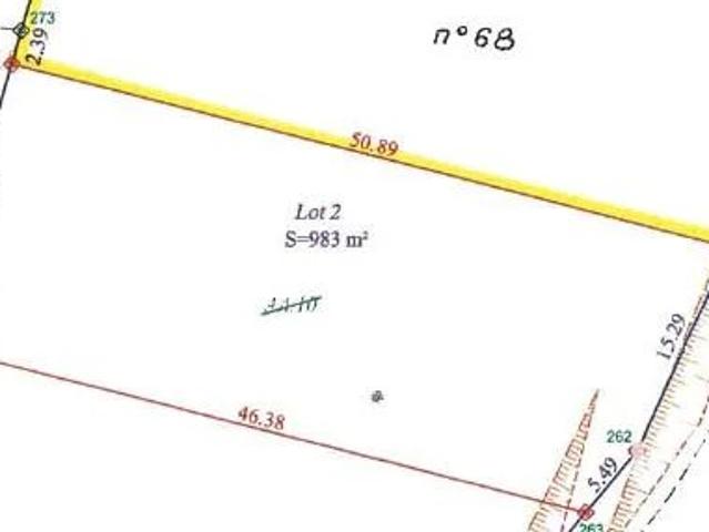 Vente Terrain à bâtir 984 m²