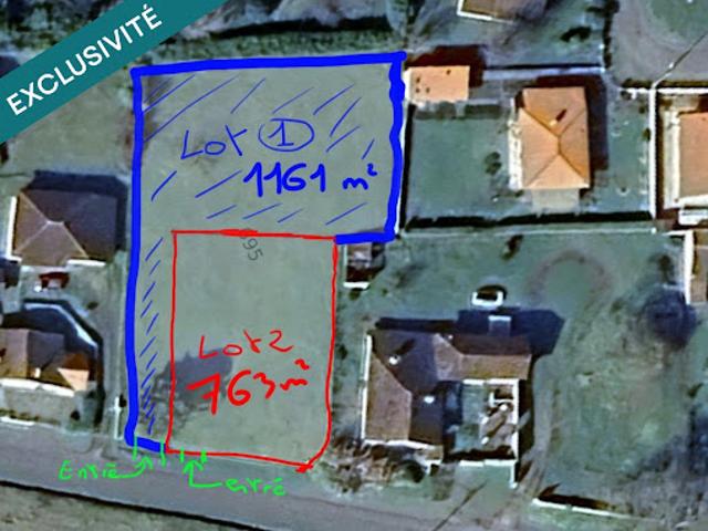 Vente Terrain constructible 1161 m2 Villeneuve de Marsan