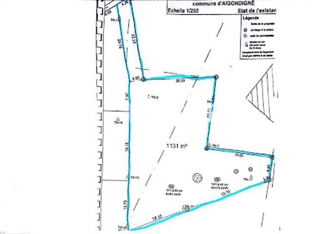 Vente Terrain constructible 1131 m2 Sainte Blandine