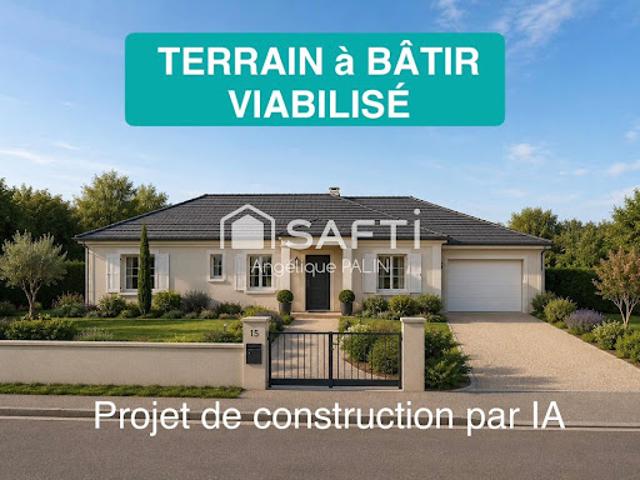 Vente Terrain constructible 1206 m2 La Neuville au Pont