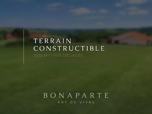 Vente Terrain constructible 1502 m2 Souternon