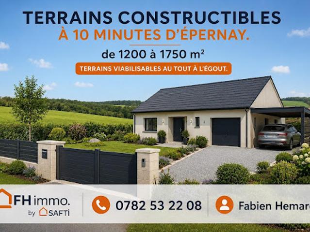 Vente Terrain constructible 1766 m2 Montmort Lucy