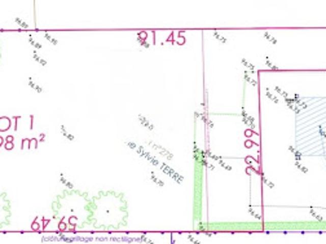Vente Terrain constructible 1898 m2 Saint lye