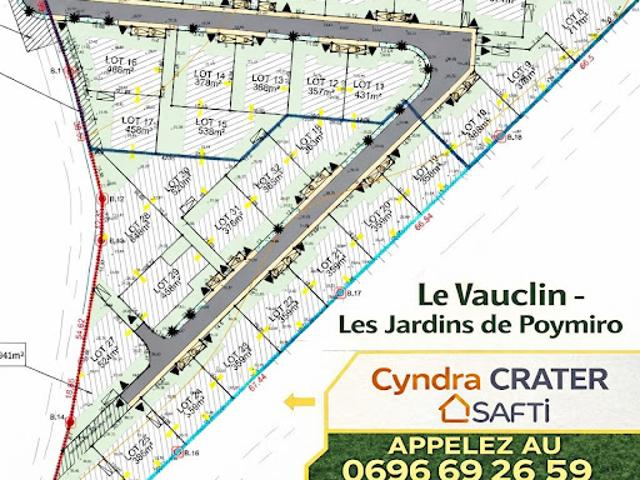 Vente Terrain constructible 371 m2 Le vauclin