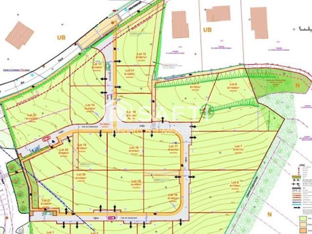 Vente Terrain constructible 395 m2 Cressin Rochefort