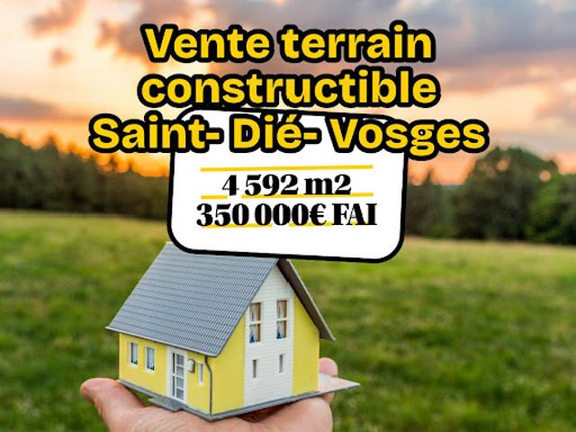 Vente Terrain constructible 4592 m2 Saint die des vosges